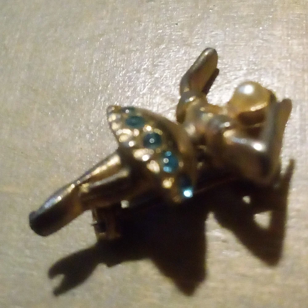 Tiny Little Vintage Ballerina Pin Brooch